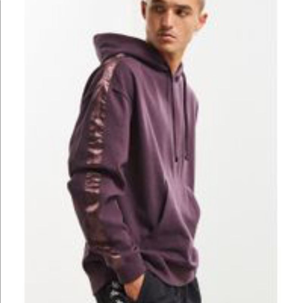 Urban Outfitters men tonal tape hoodie